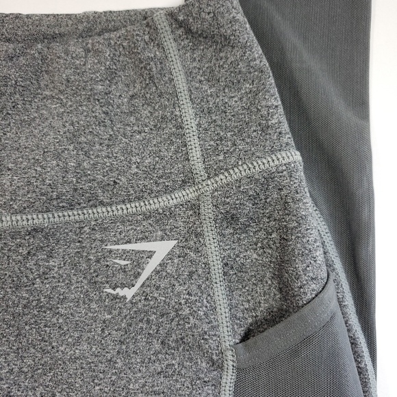 Womens Gymshark mesh leggings pockets sz XS E1 - Picture 2 of 5